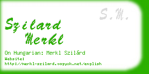szilard merkl business card